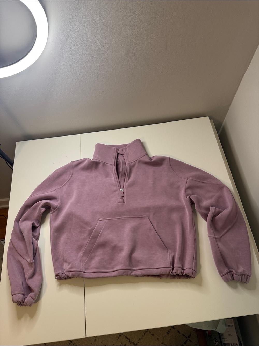 Lululemon Scuba Oversized Funnel-Neck Half Zip Dahlia Mauve Size 6
